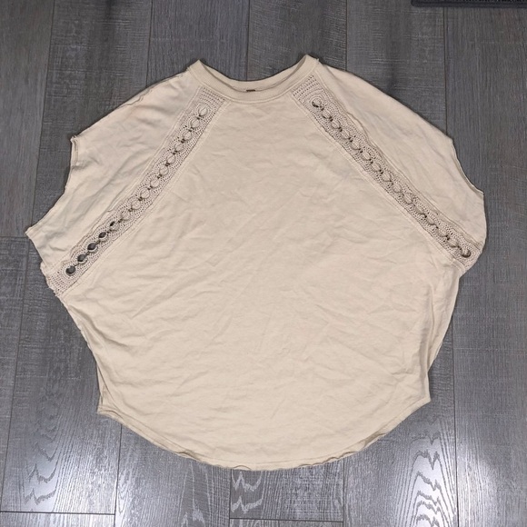 Free People Women’s Oversize Round Hem Top Size M - Picture 1 of 8